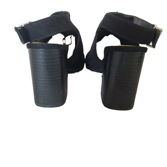 Circus by Sam Edelman BLACK SUEDE HEELED SANDALS SIZE 6 - Picture 3 of 5